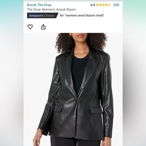 The Drop Leather Blazer